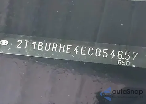 2014 Toyota Corolla S Plus из США, поврежденный, VIN 2T1BURHE4EC054657